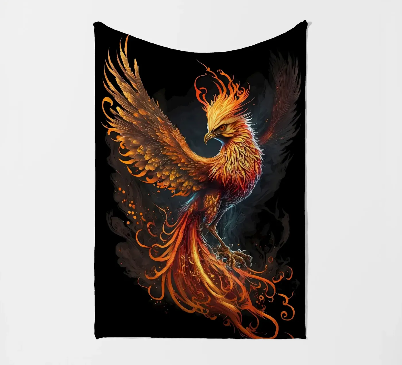 Black Phoenix Fleecedecke von Mikesell