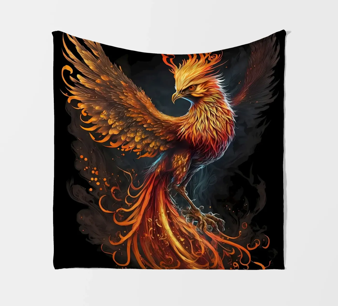 Black Phoenix Fleecedecke von Mikesell
