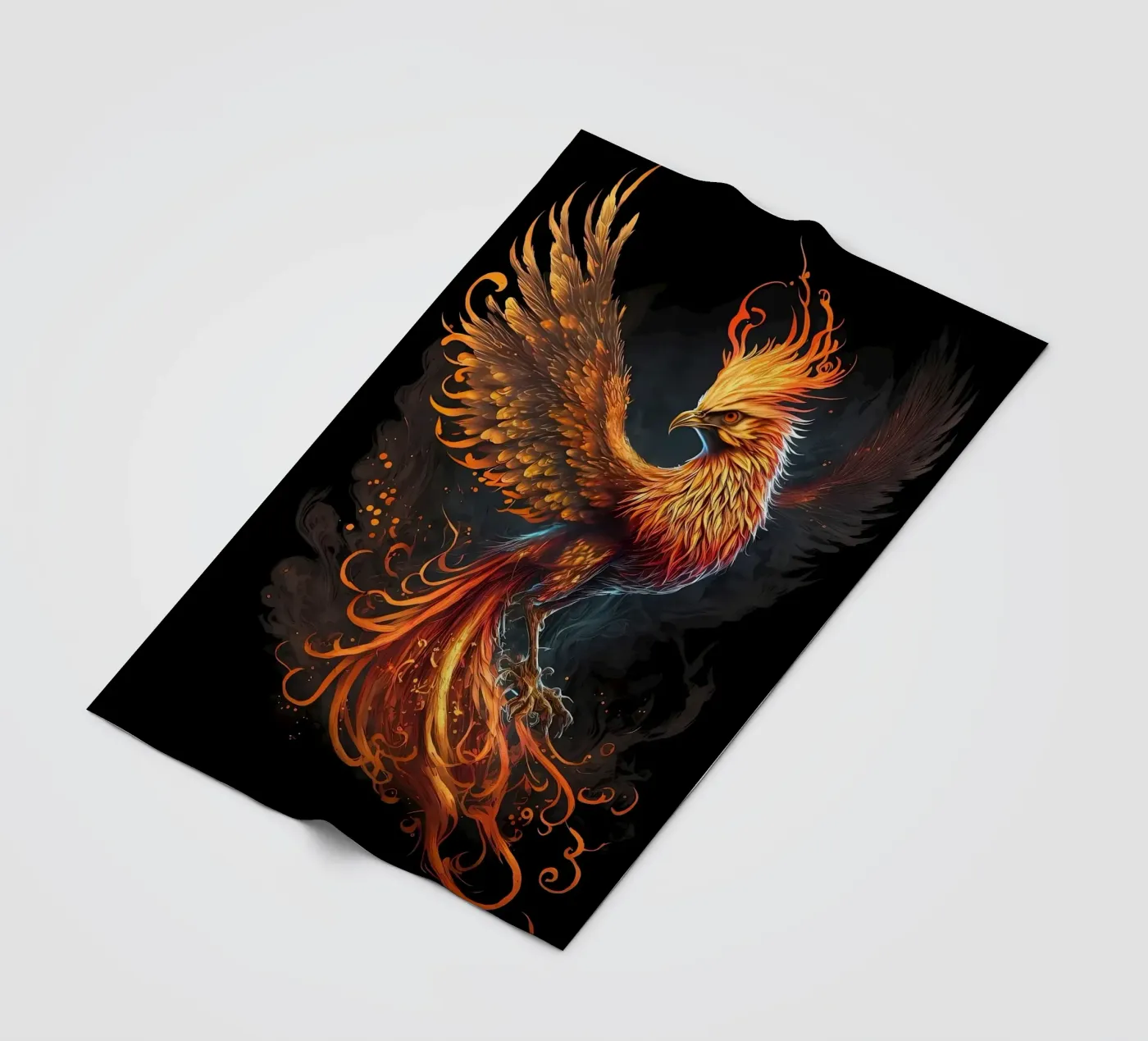Black Phoenix Fleecedecke von Mikesell