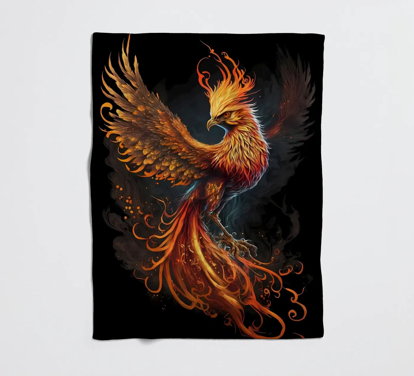 Black Phoenix Fleecedecke von Mikesell