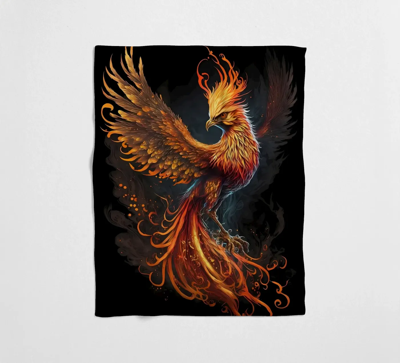 Black Phoenix Fleecedecke von Mikesell