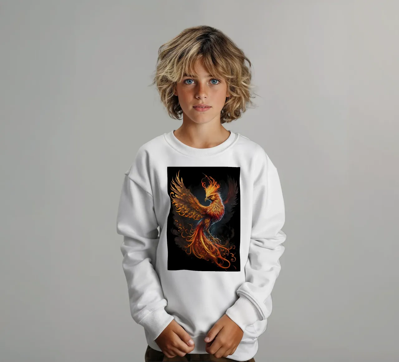 Fenice Nera felpa bambino da Mikesell