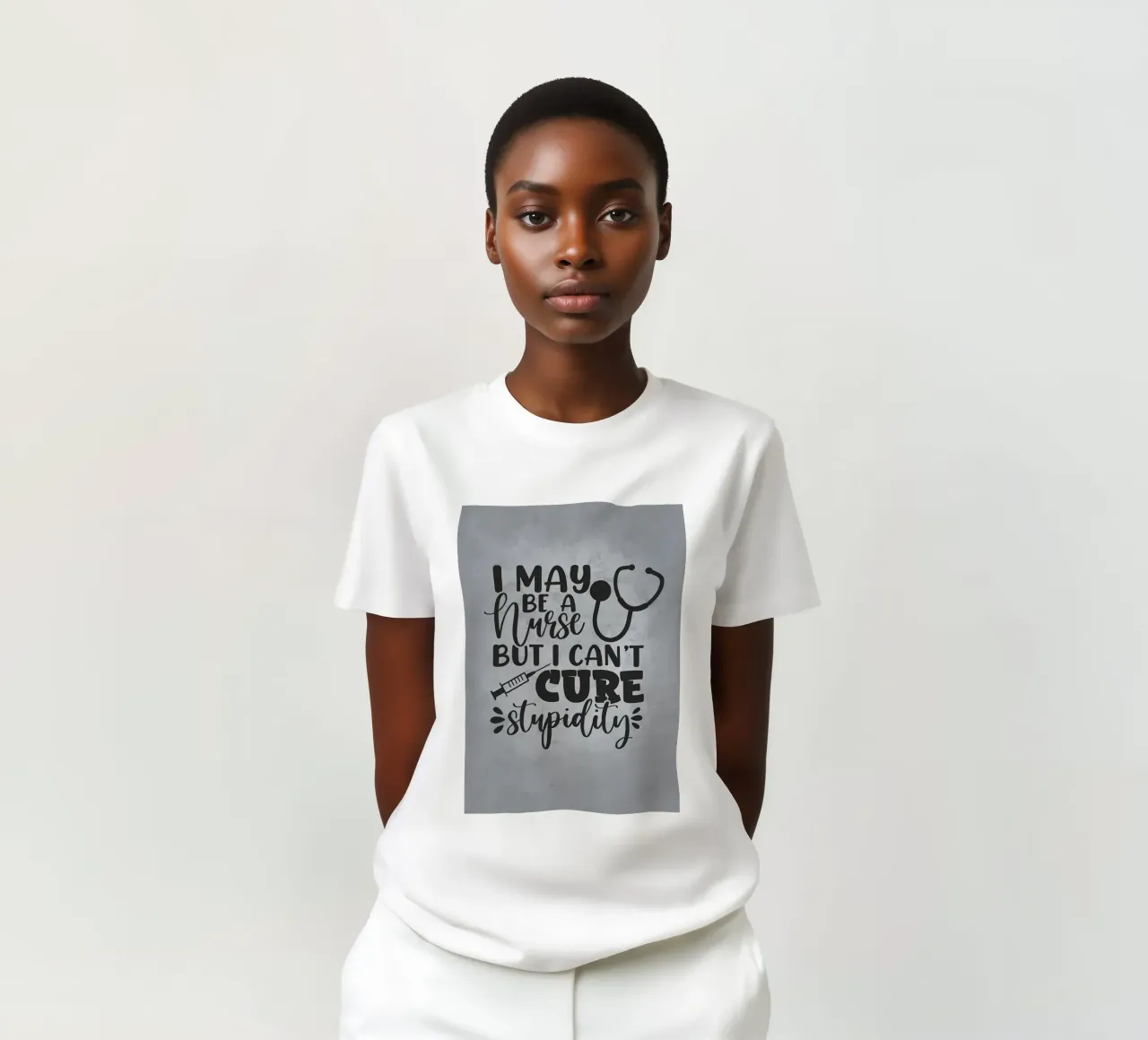 L'infermiere non può curare la stupidità t-shirt da Delaplane