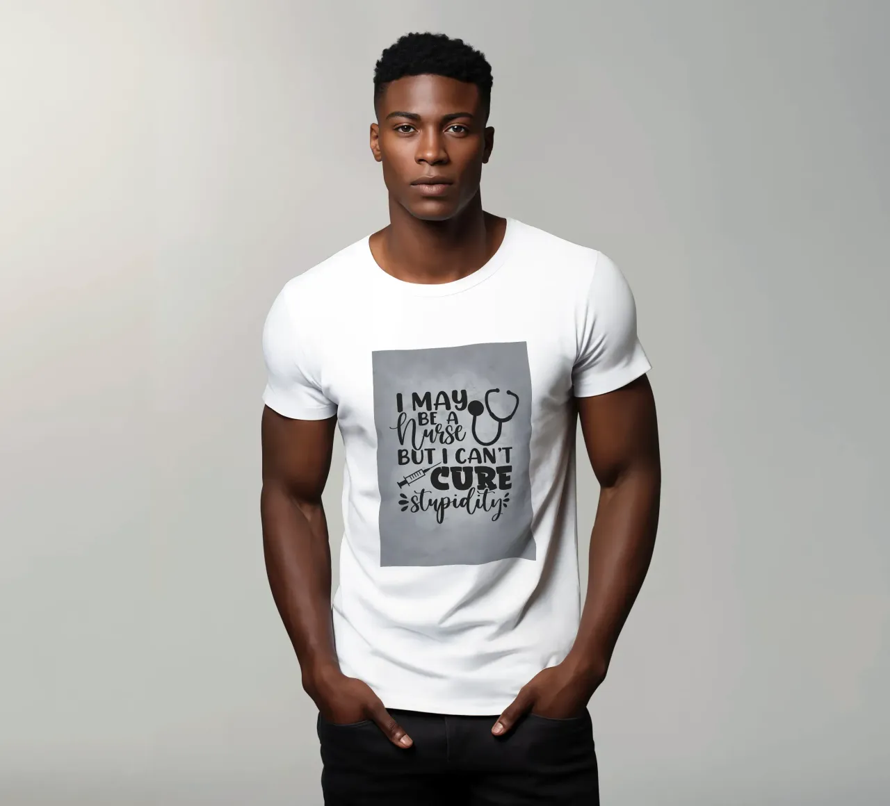 L'infermiere non può curare la stupidità t-shirt da Delaplane