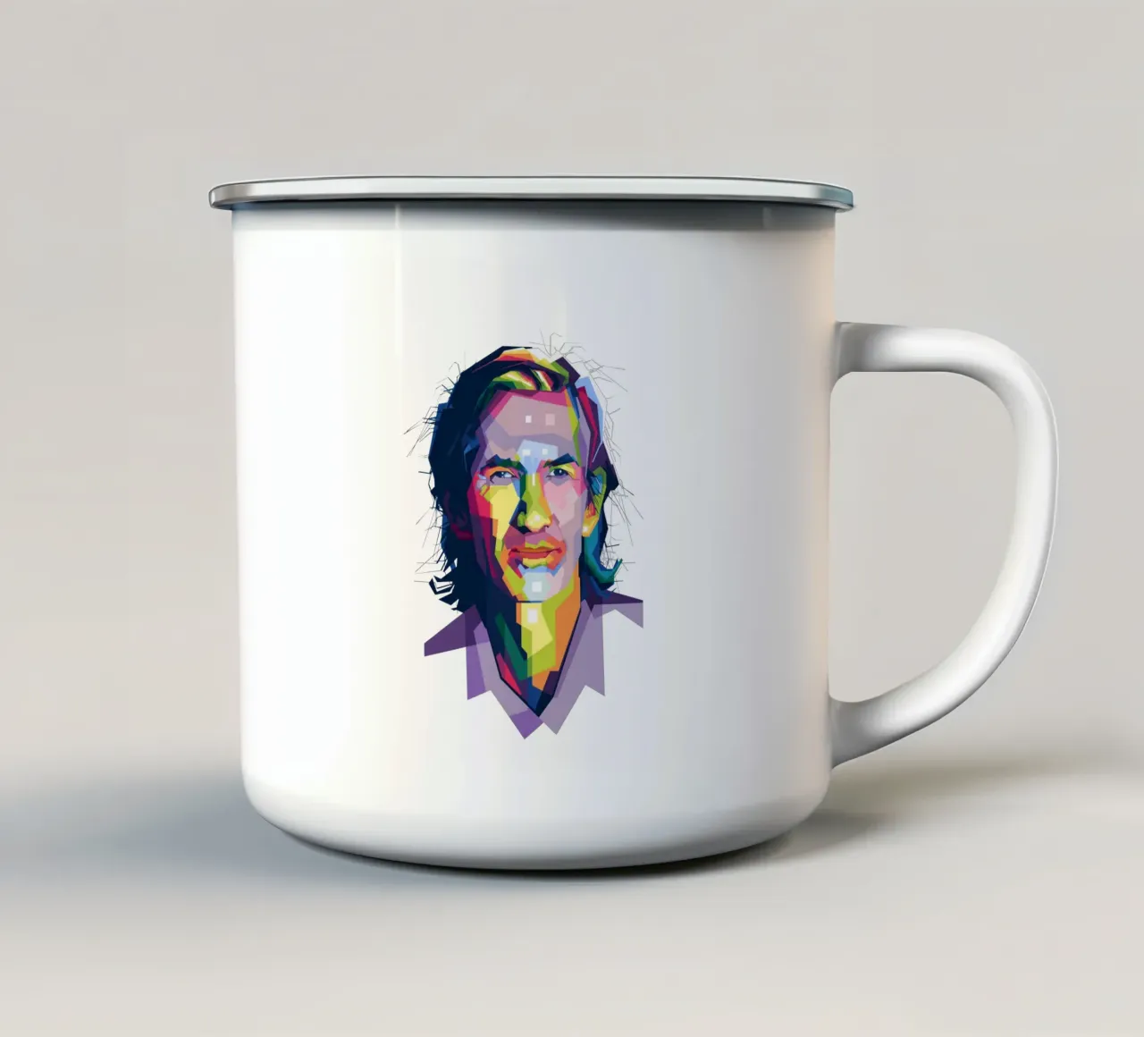 Townes Van Zandt WPAP di tendenza tazza in smalto da Alkahfsmart