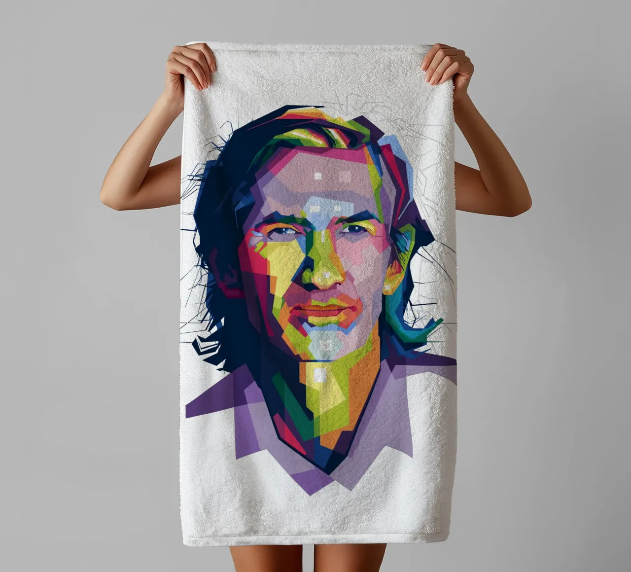 Townes Van Zandt WPAP trending towel by Alkahfsmart