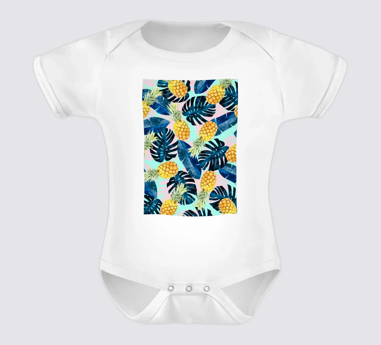 Composizione floreale XVI body neonato maniche corte da Ginnery