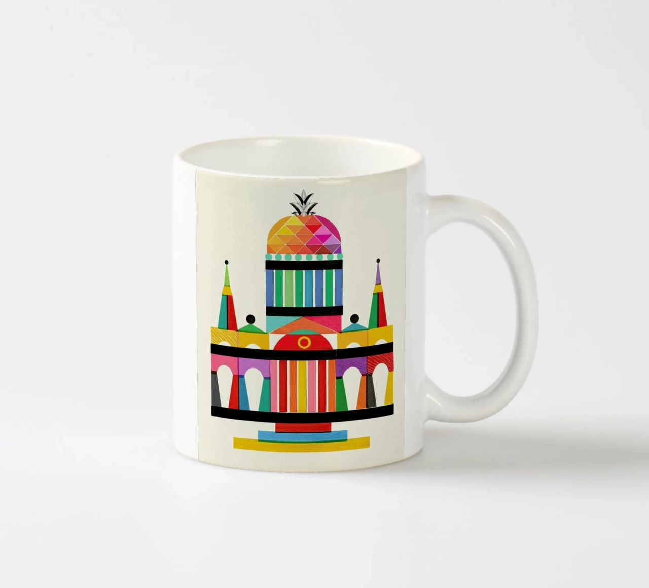 Pineapple Cathedral Architecture tazza in ceramica da Kolorama