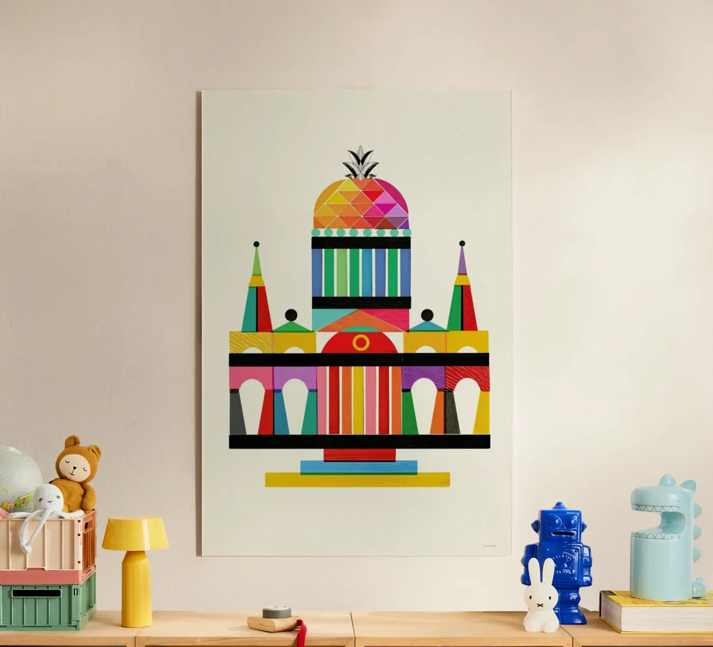 Pineapple Cathedral Architecture acrylic glass by Kolorama