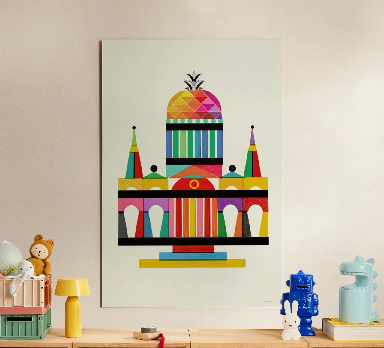 Pineapple Cathedral Architecture alluminio dibond da Kolorama