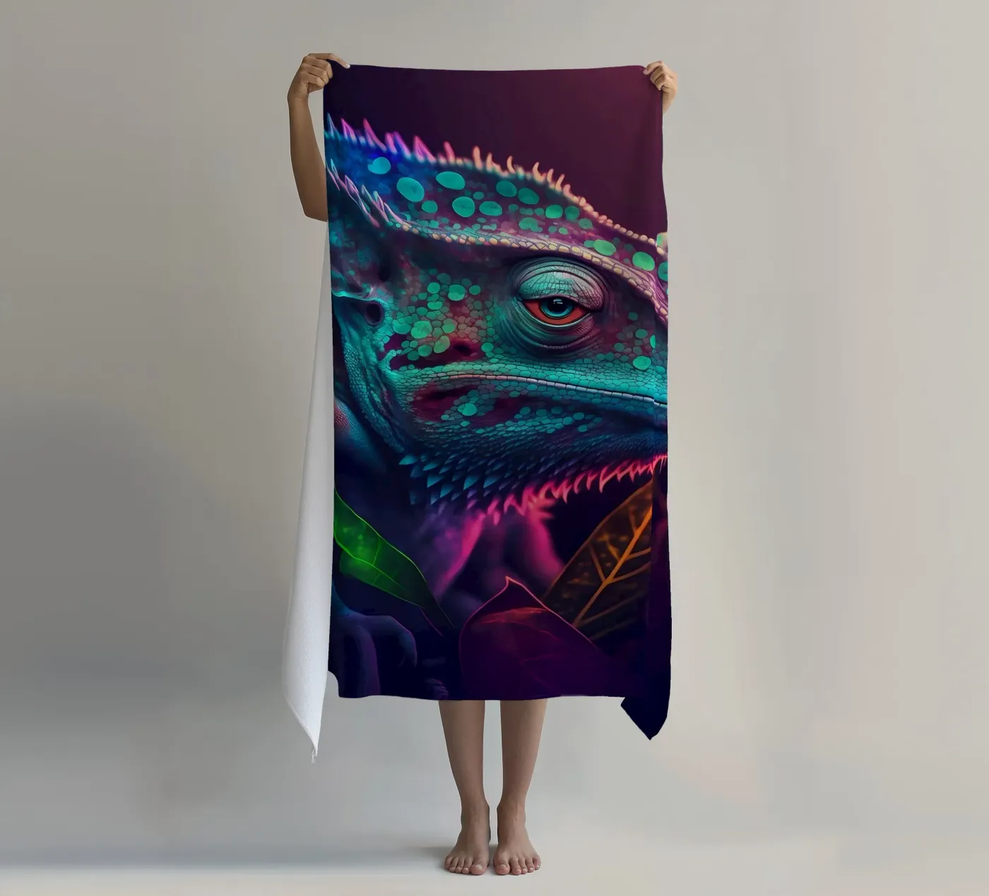 Poster strandhanddoek van Mikesell