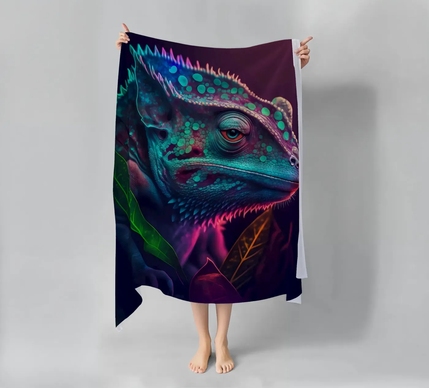 Poster strandhanddoek van Mikesell
