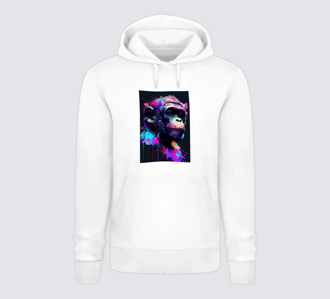 Scimpanzé colorato felpa con cappuccio da Mikesell