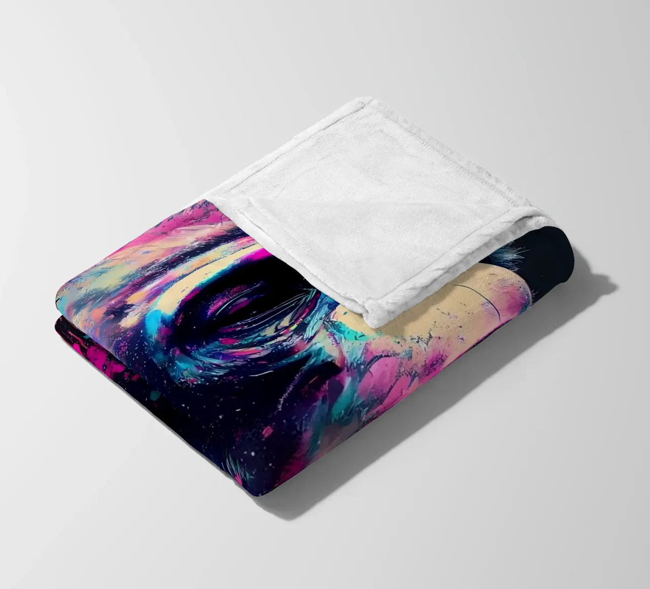 Scimpanzé colorato coperta in pile da Mikesell