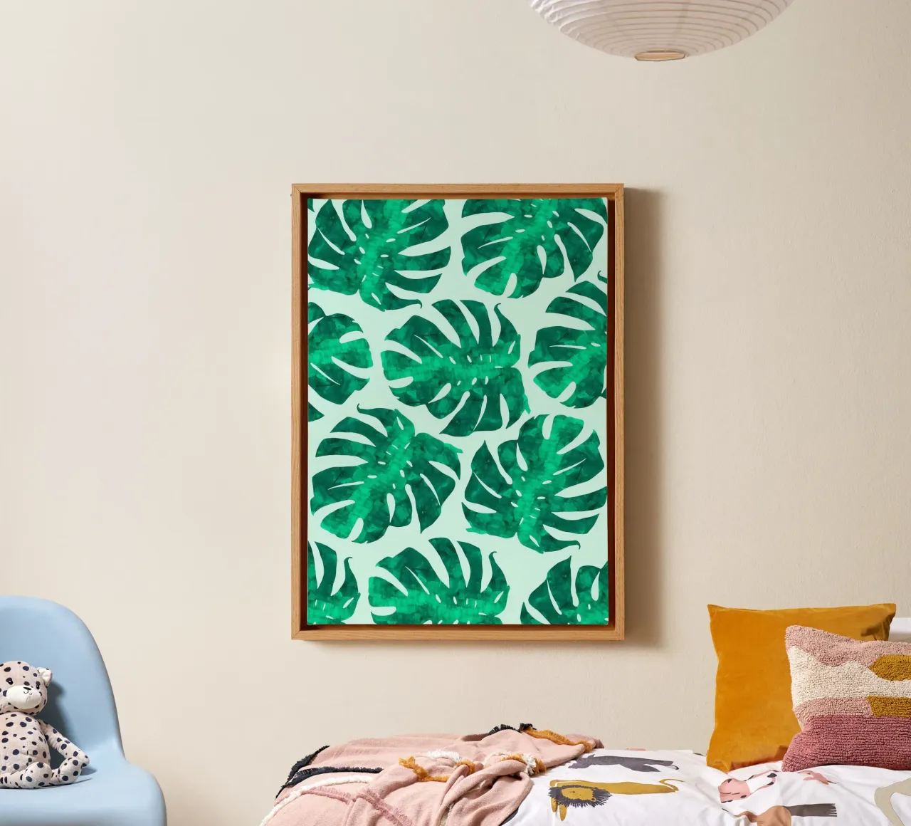 Bloemcompositie VIII canvas met Baklijst van Ginnery