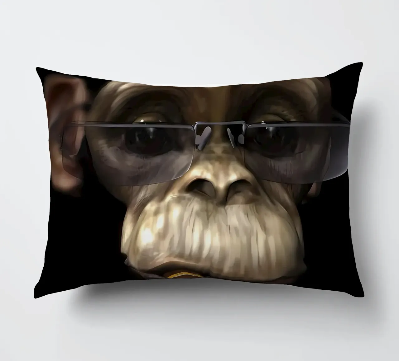 Sigaro Hipster Scimpanzé cuscino da Mikesell
