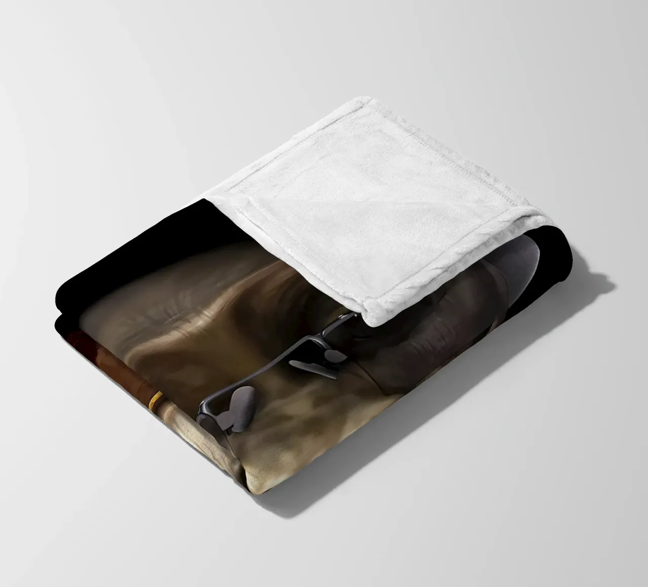 Sigaro Hipster Scimpanzé coperta in pile da Mikesell