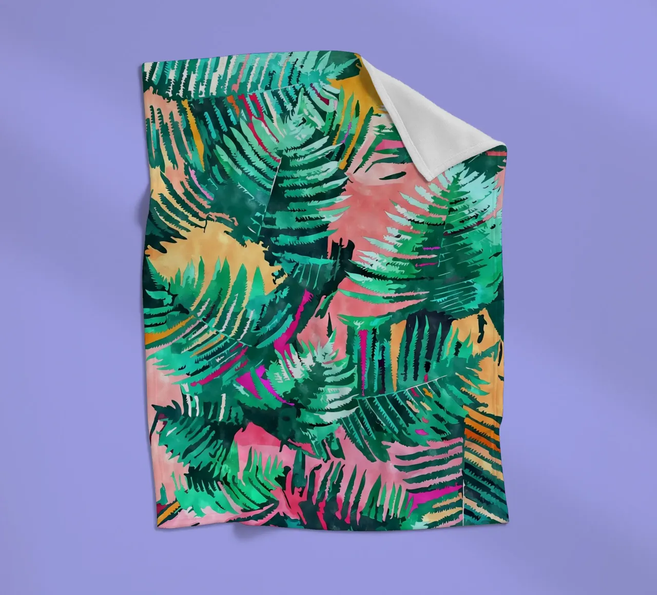I am All About Palm Trees fleece blanket by Ginnery