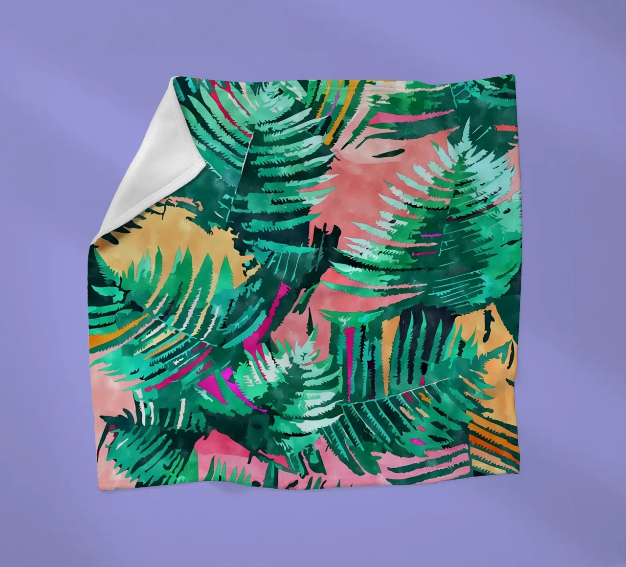 I am All About Palm Trees fleece blanket by Ginnery