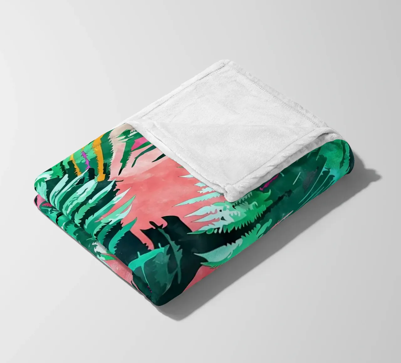 I am All About Palm Trees fleece blanket by Ginnery