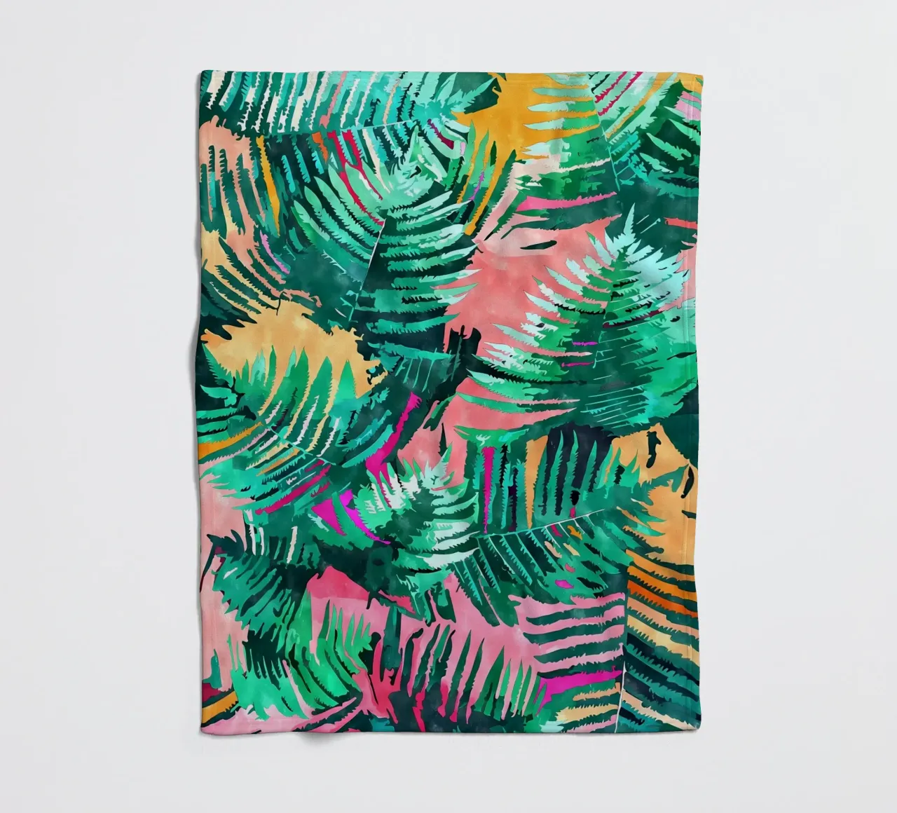 I am All About Palm Trees fleece blanket by Ginnery
