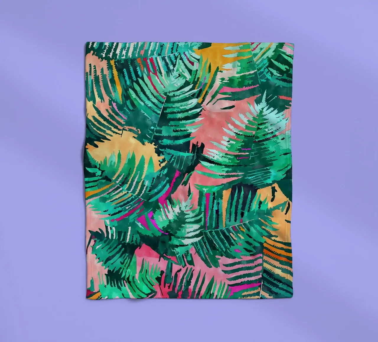 I am All About Palm Trees fleece blanket by Ginnery