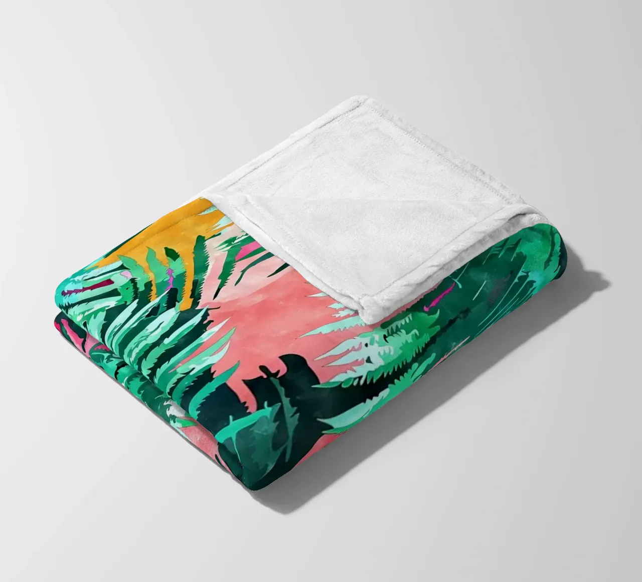 I am All About Palm Trees fleece blanket by Ginnery