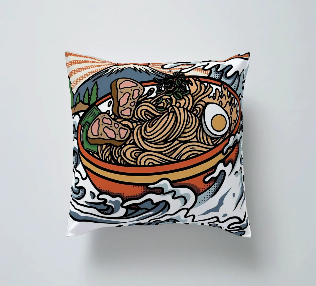 Grande onda di ramen cuscino da Mikesell