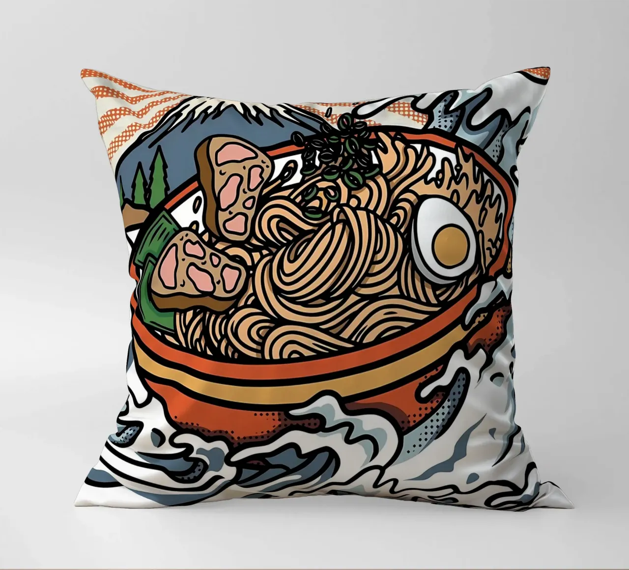 Grande onda di ramen cuscino da Mikesell