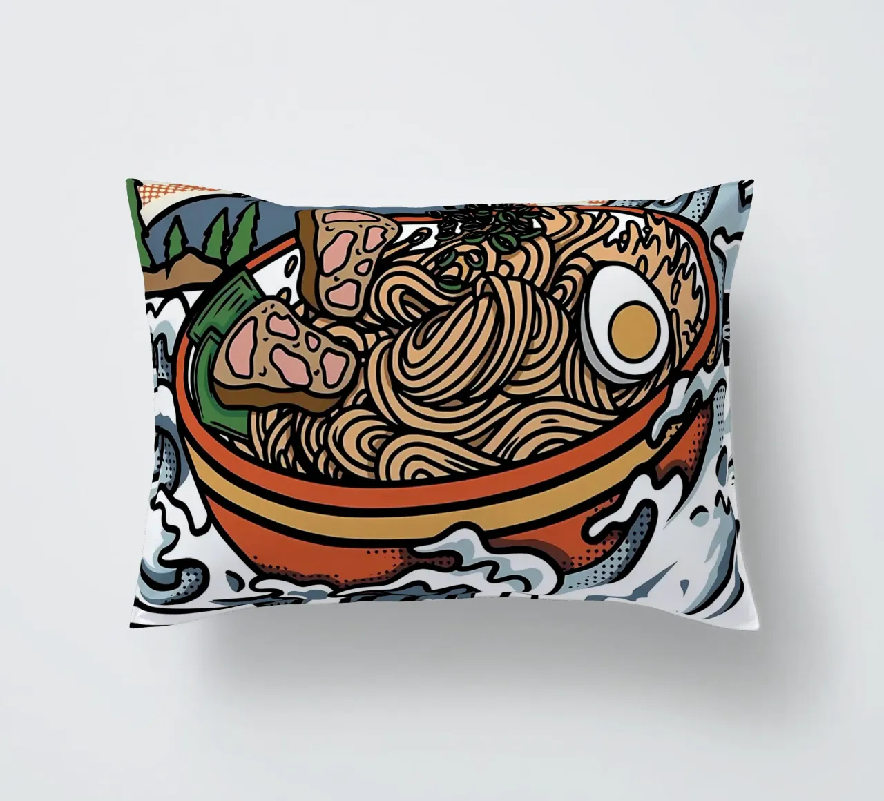 Grande onda di ramen cuscino da Mikesell
