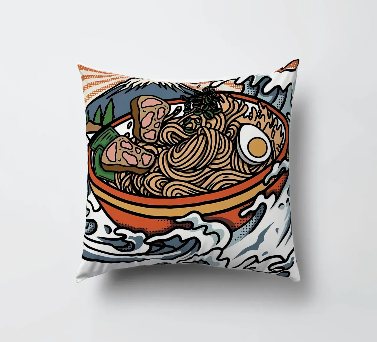 Grande onda di ramen cuscino da Mikesell