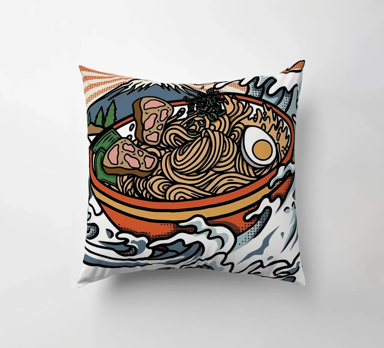 Grande onda di ramen cuscino da Mikesell