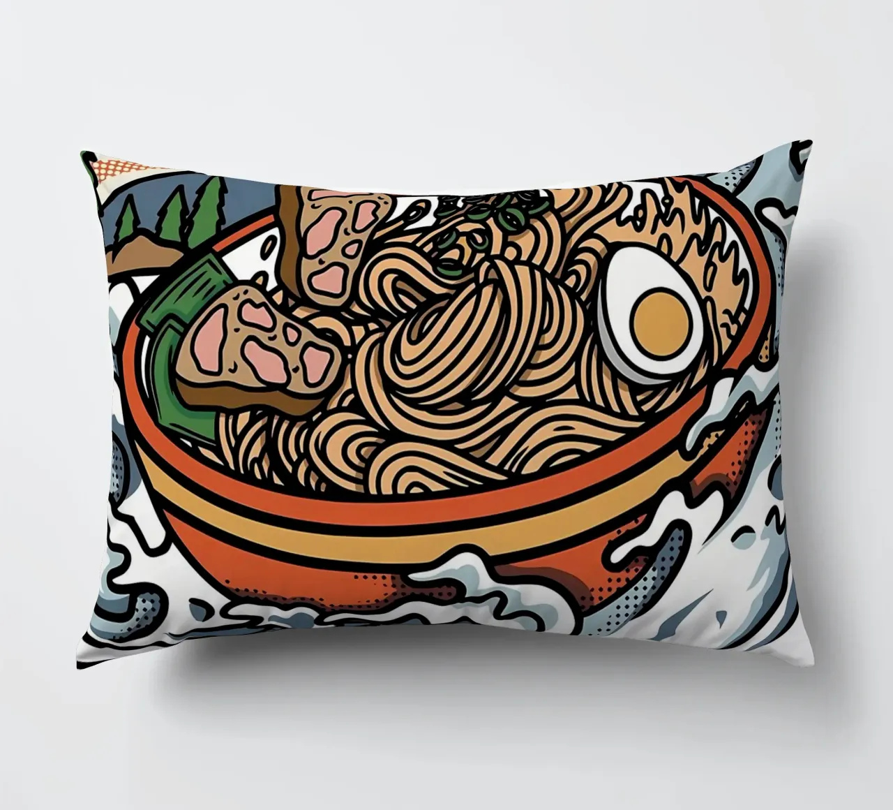 Grande onda di ramen cuscino da Mikesell