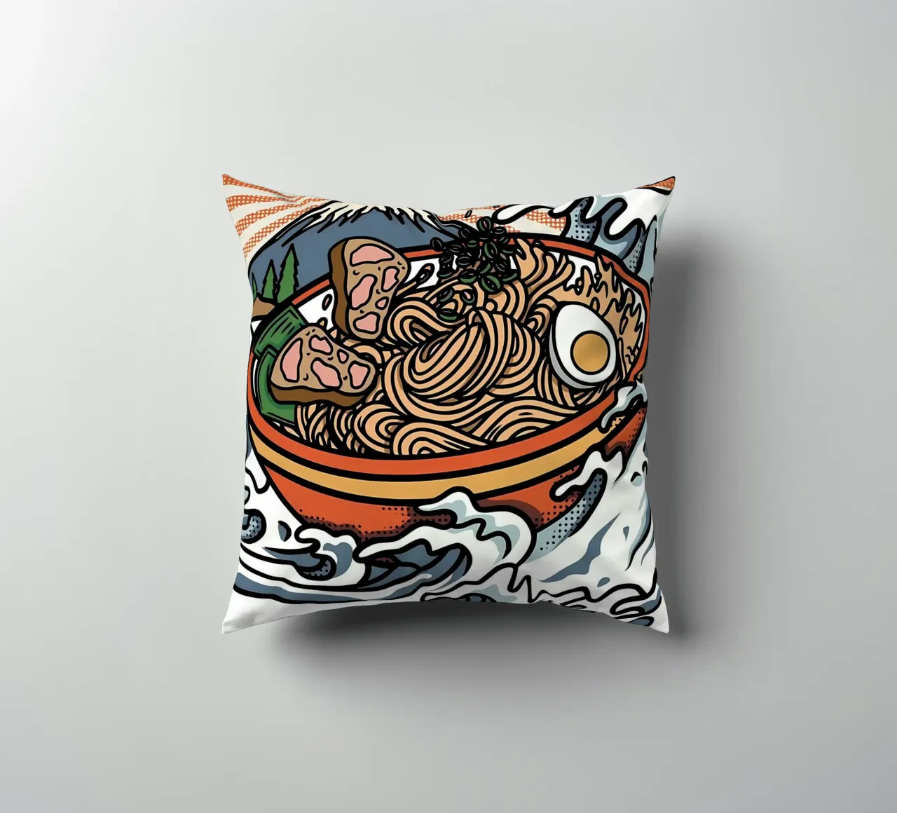 Grande onda di ramen cuscino da Mikesell