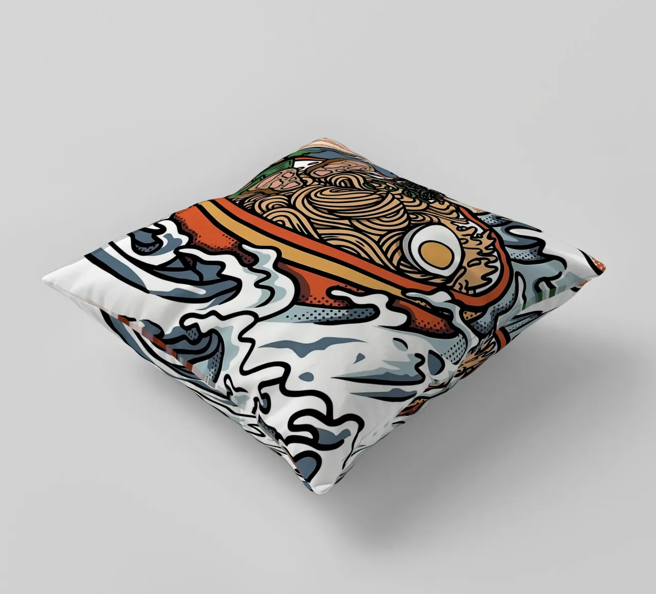 Grande onda di ramen cuscino da Mikesell