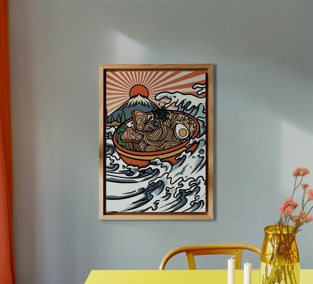 Grande onda di ramen alluminio dibond da Mikesell