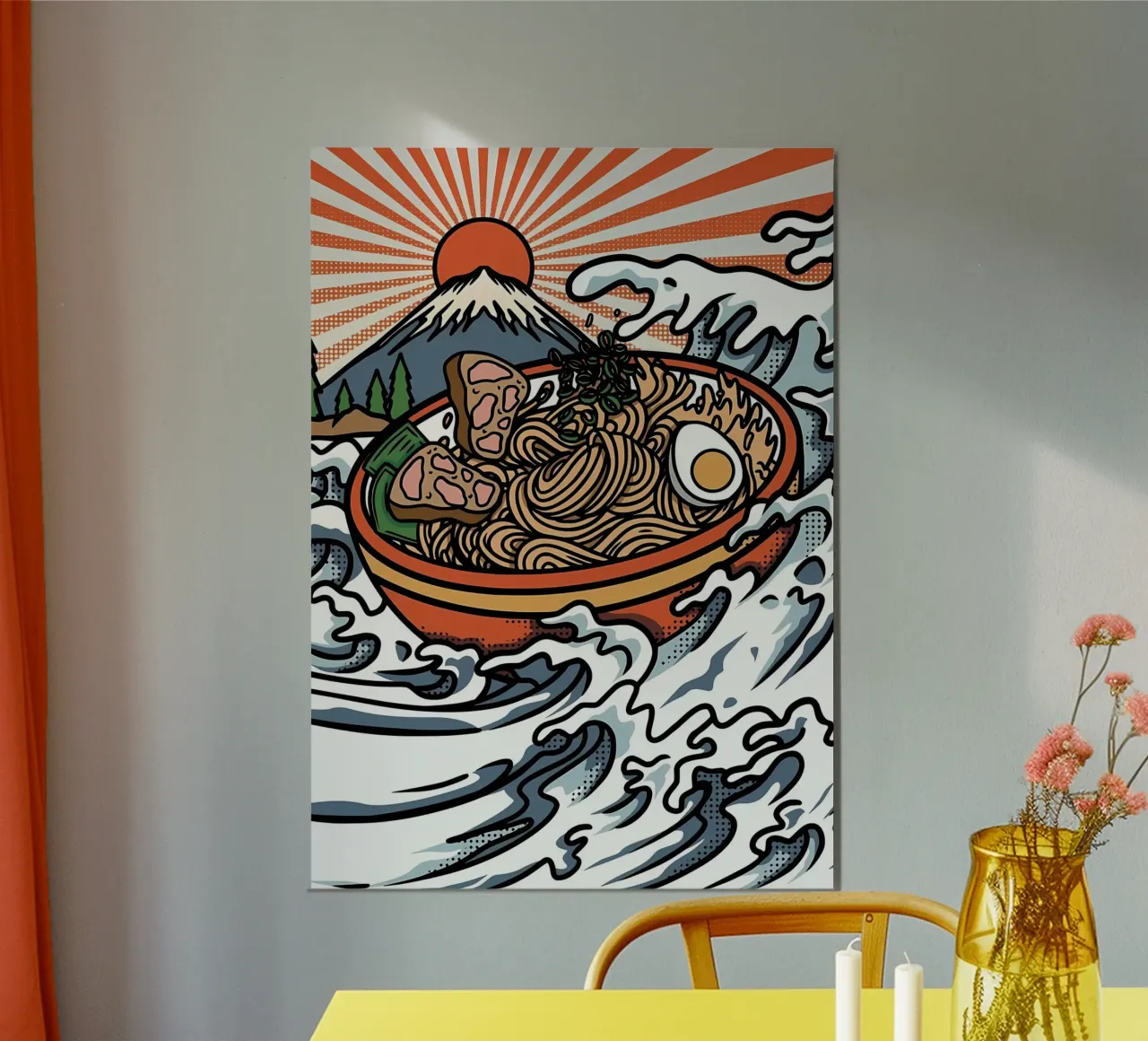 Grande onda di ramen poster da Mikesell