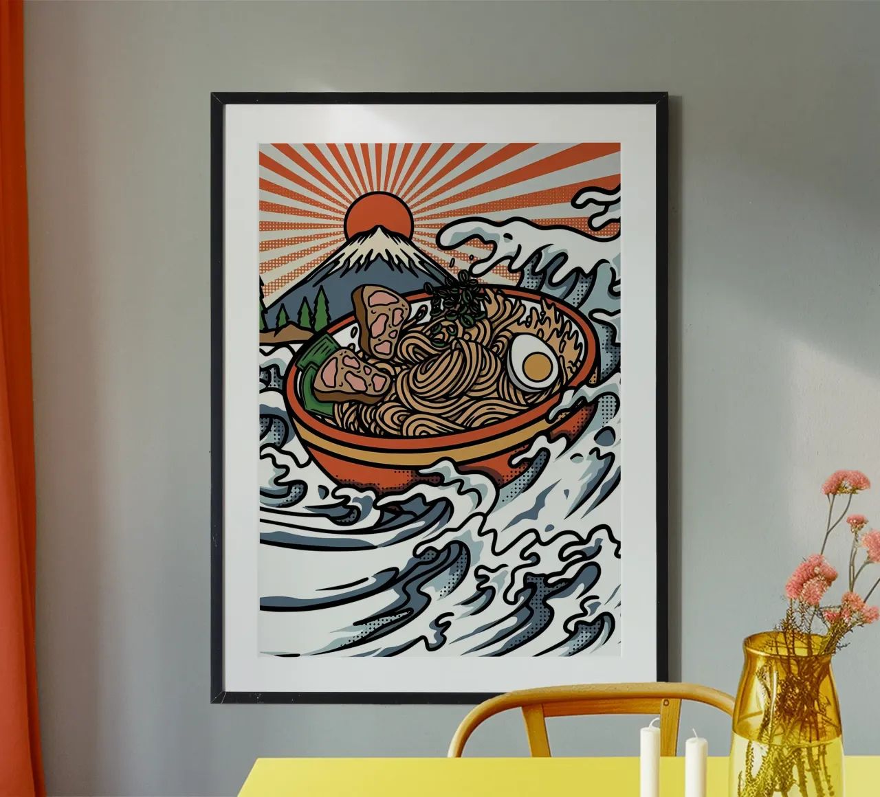 Grande onda di ramen poster da Mikesell