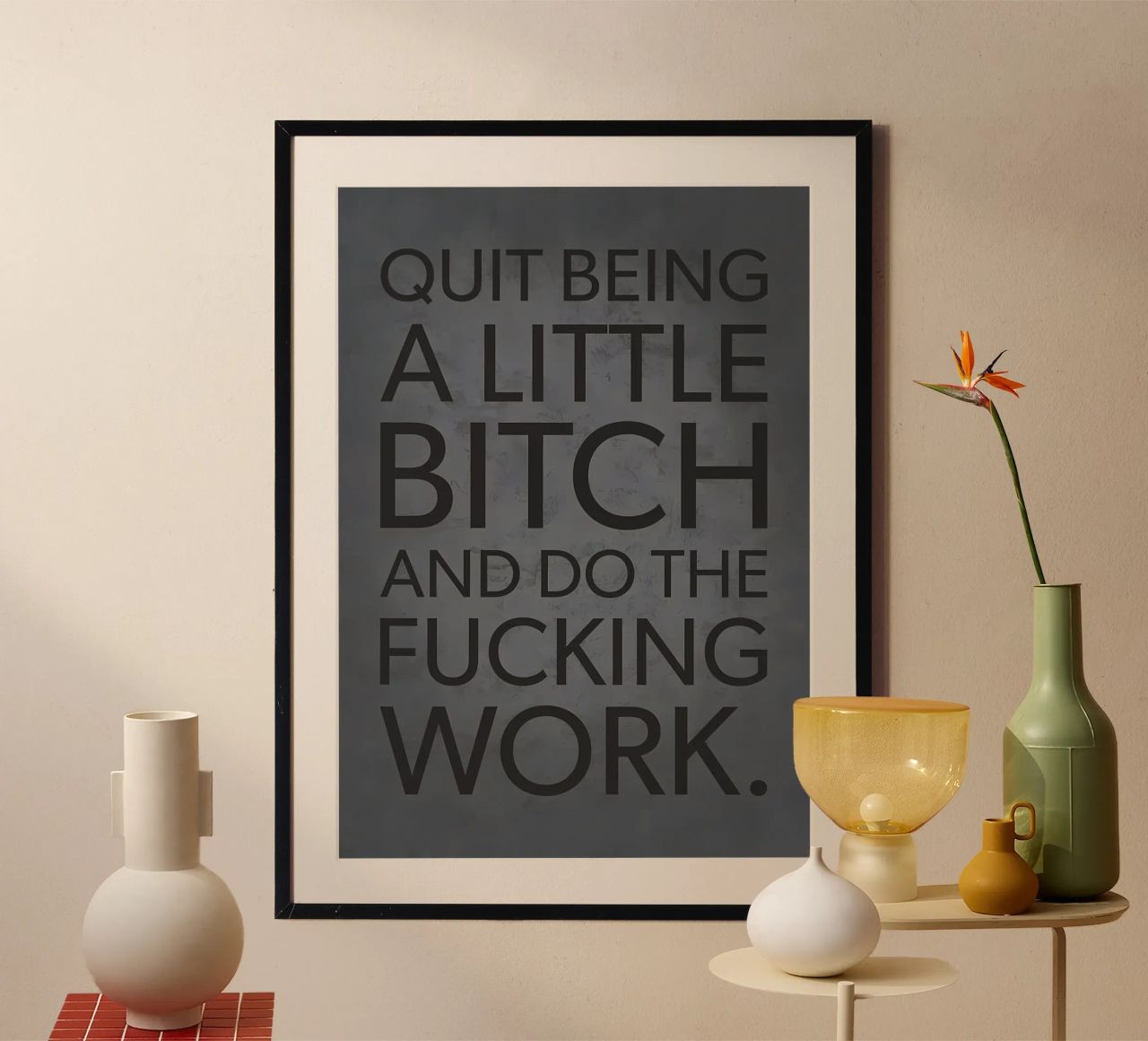 Het werk doen poster van Delaplane