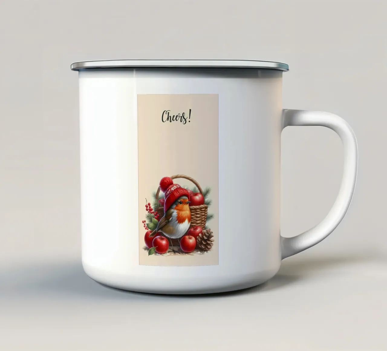 Poster minimalista 302 tazza in smalto da Kadynce