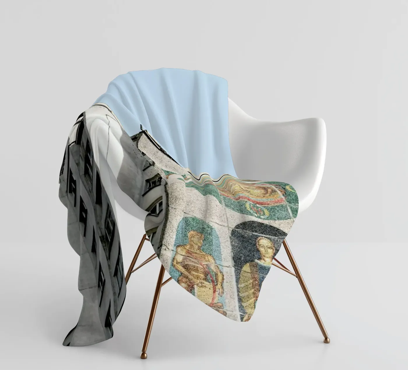 CCCP Cosmonaut 2 fleece blanket by Marc Schulthess