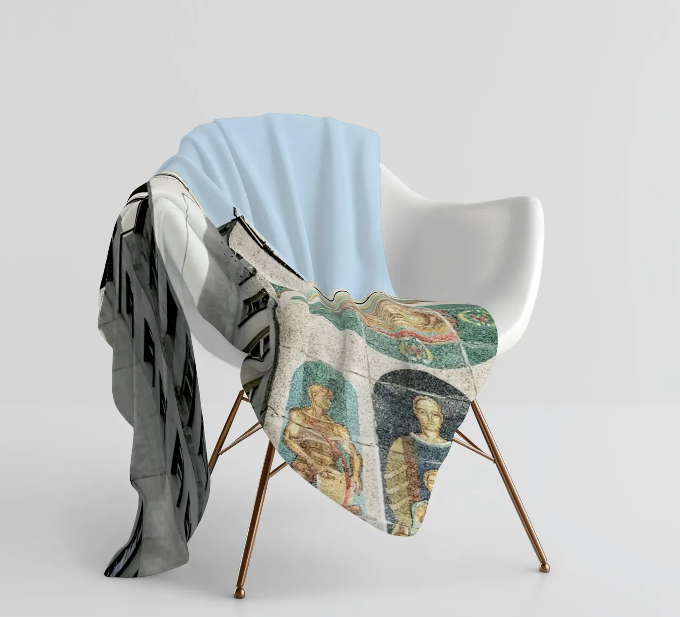 CCCP Cosmonaut 2 fleece blanket by Marc Schulthess