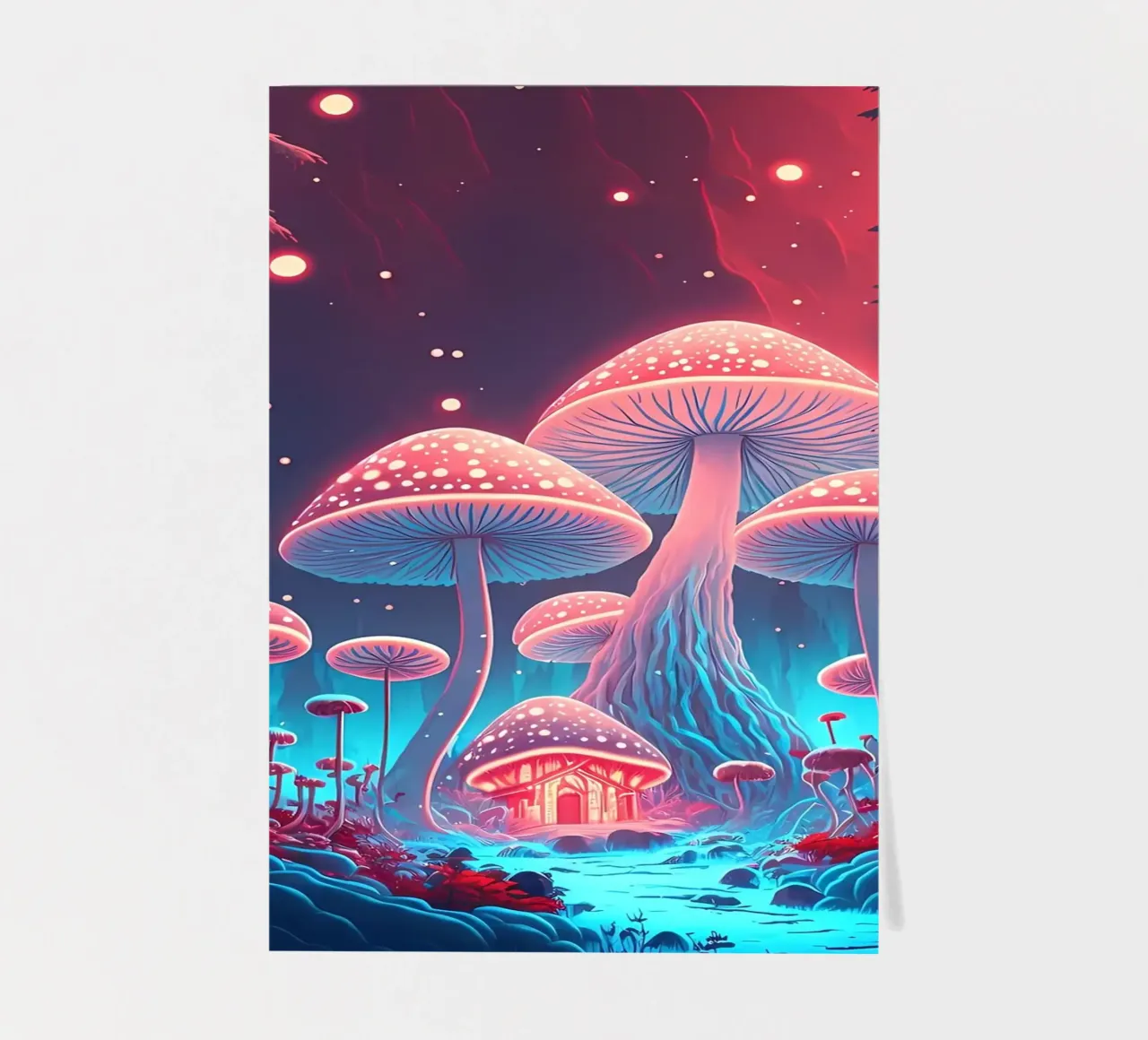 Psychedelic Mushroom Art sticker sheet by Mikesell