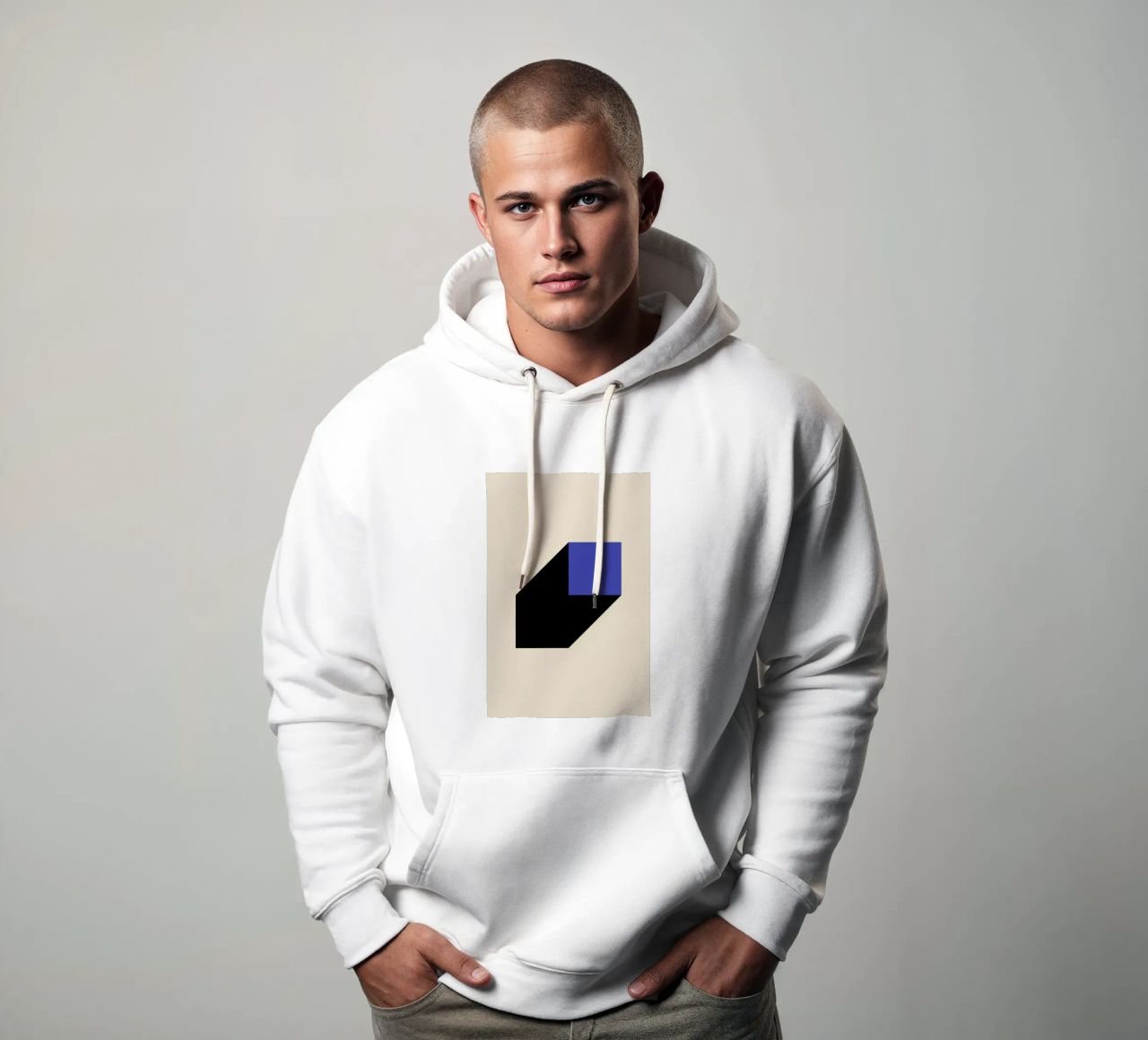 Geometric Projection felpa con cappuccio da Studio One