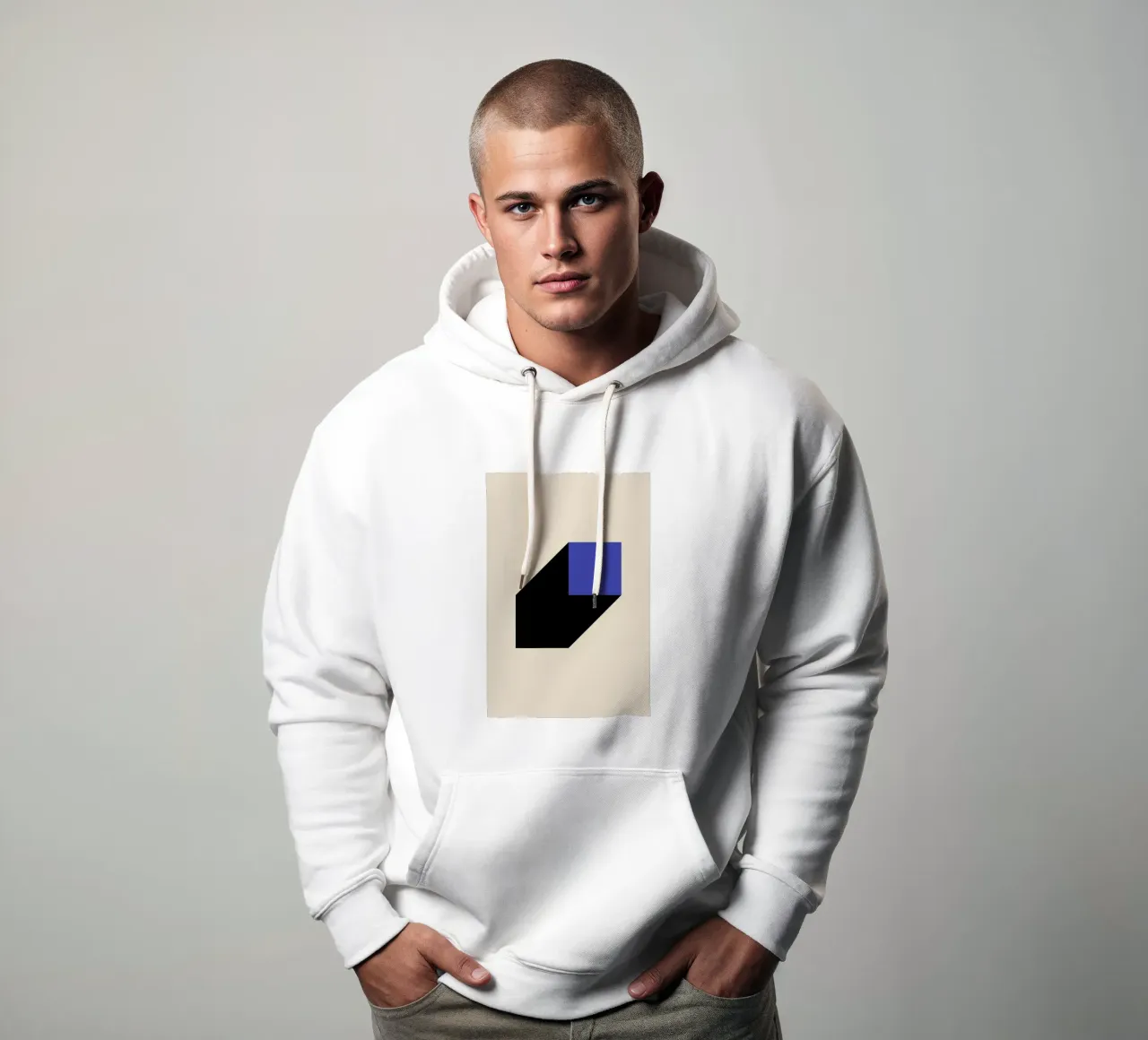 Geometric Projection felpa con cappuccio da Studio One