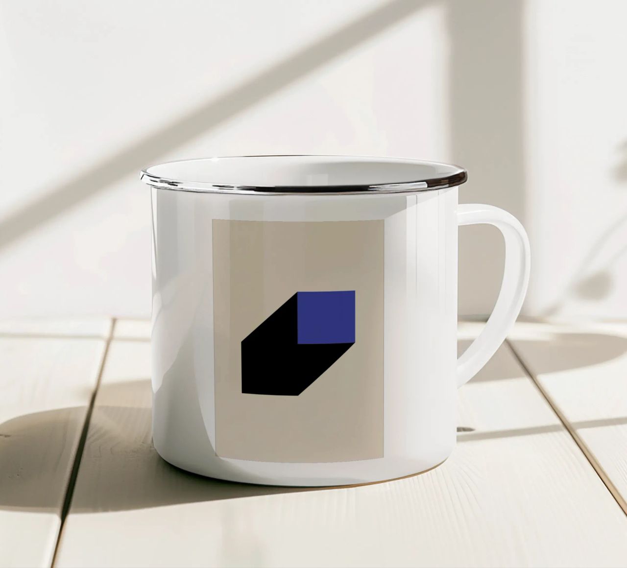 Geometric Projection tazza in smalto da Studio One