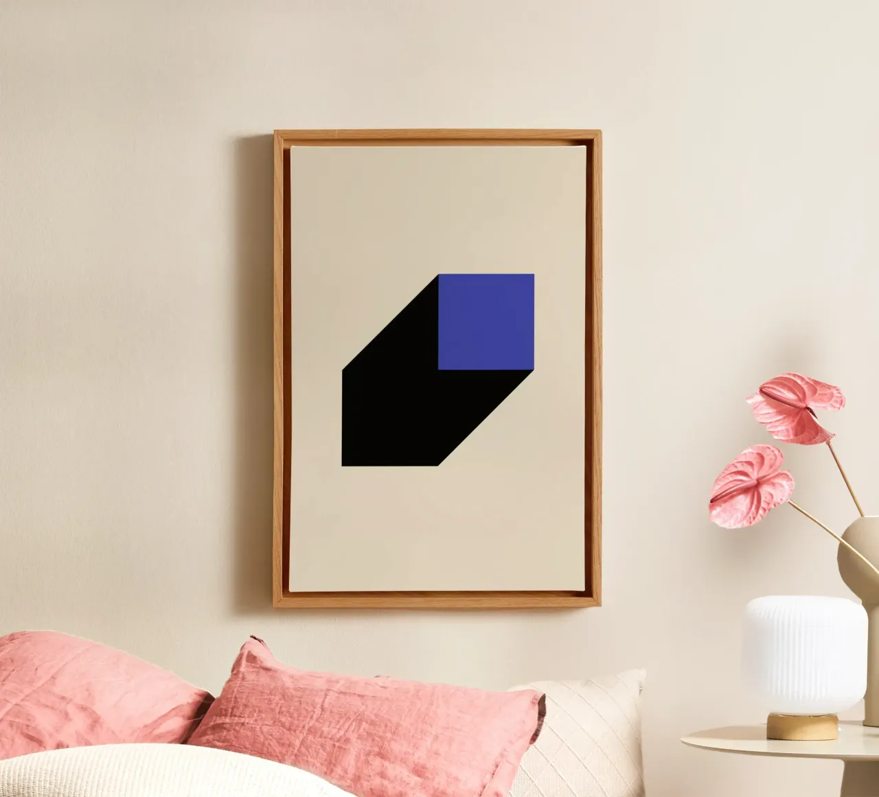 Geometric Projection tela con Cornice a cassetta da Studio One
