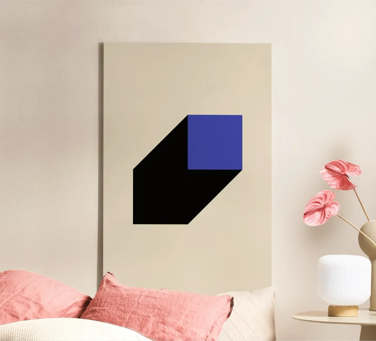 Geometric Projection tela con Cornice a cassetta da Studio One