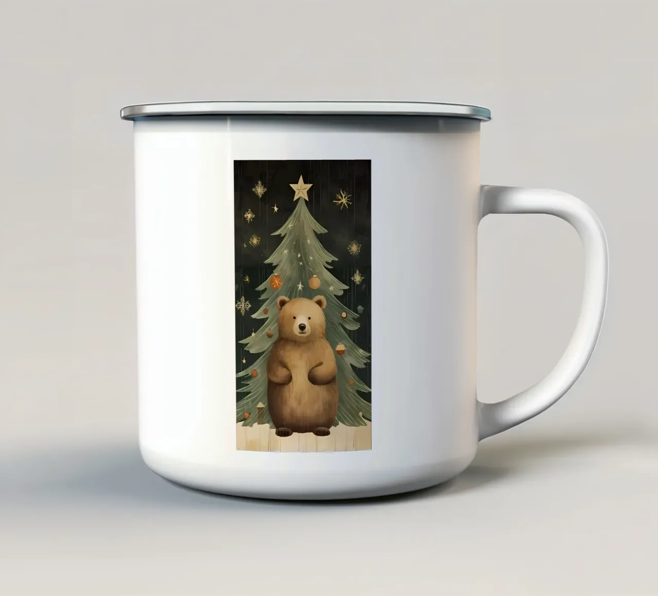 Poster minimalista 305 tazza in smalto da Kadynce
