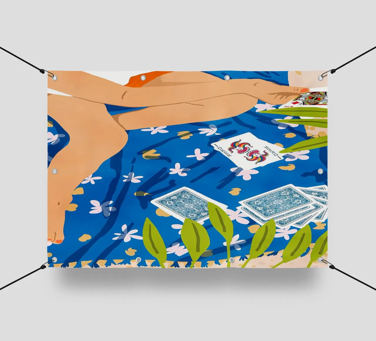 La mano che ti viene data telo in pvc da Ginnery
